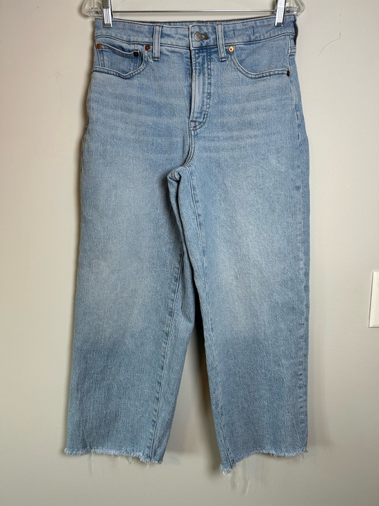 Madewell Denim - Madewell curvy perfect vintage wide leg crop jeans size 28 light wash high rise